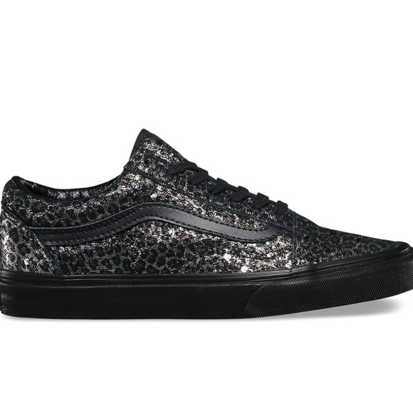 vans old skool metallic leopard